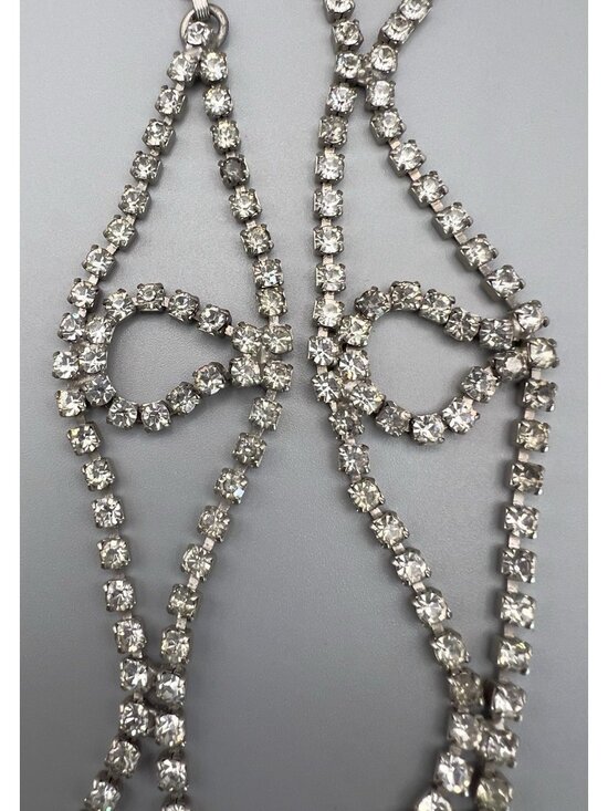 Vintage JULIANA D&E Clear Rhinestone Chain Belt main image 11